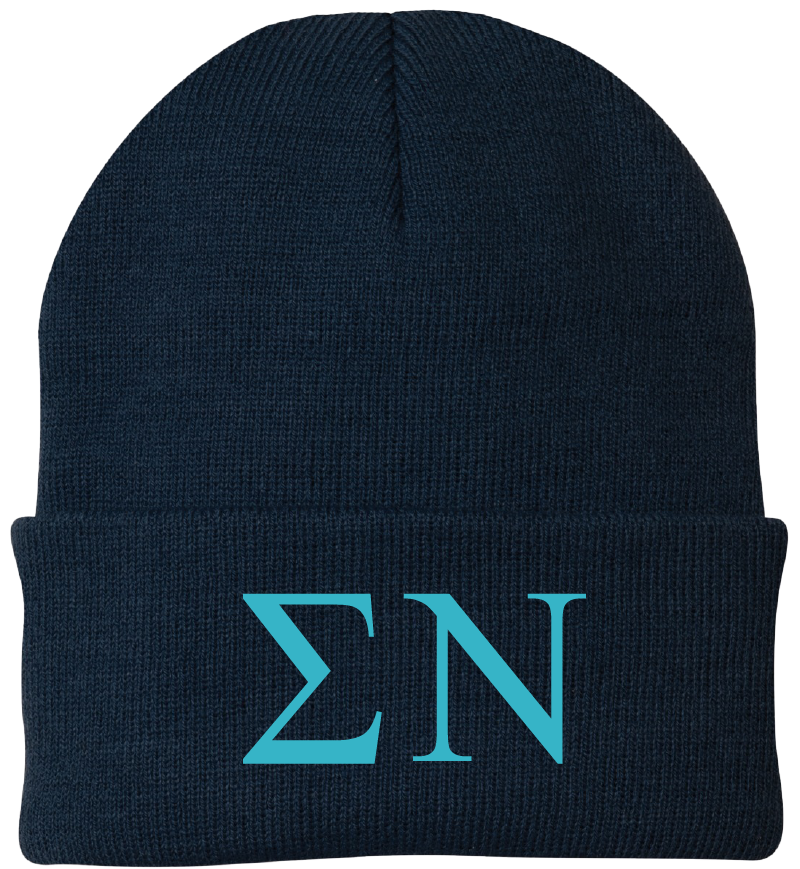 Sigma Nu Lettered Beanies
