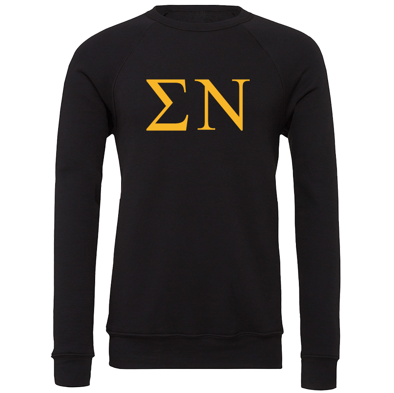 Sigma Nu Lettered Crewneck Sweatshirts