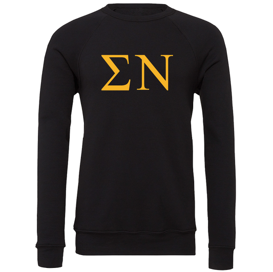 Sigma Nu Lettered Crewneck Sweatshirts