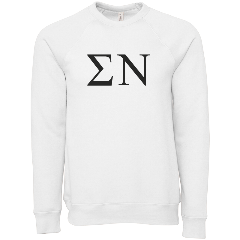Sigma Nu Lettered Crewneck Sweatshirts