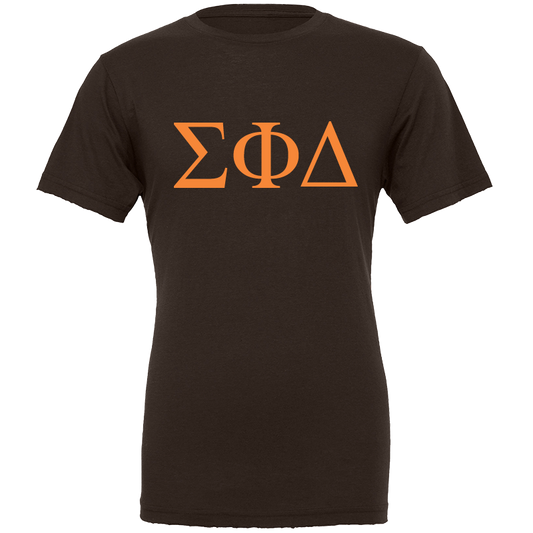 Sigma Phi Delta Lettered Short Sleeve T-Shirts