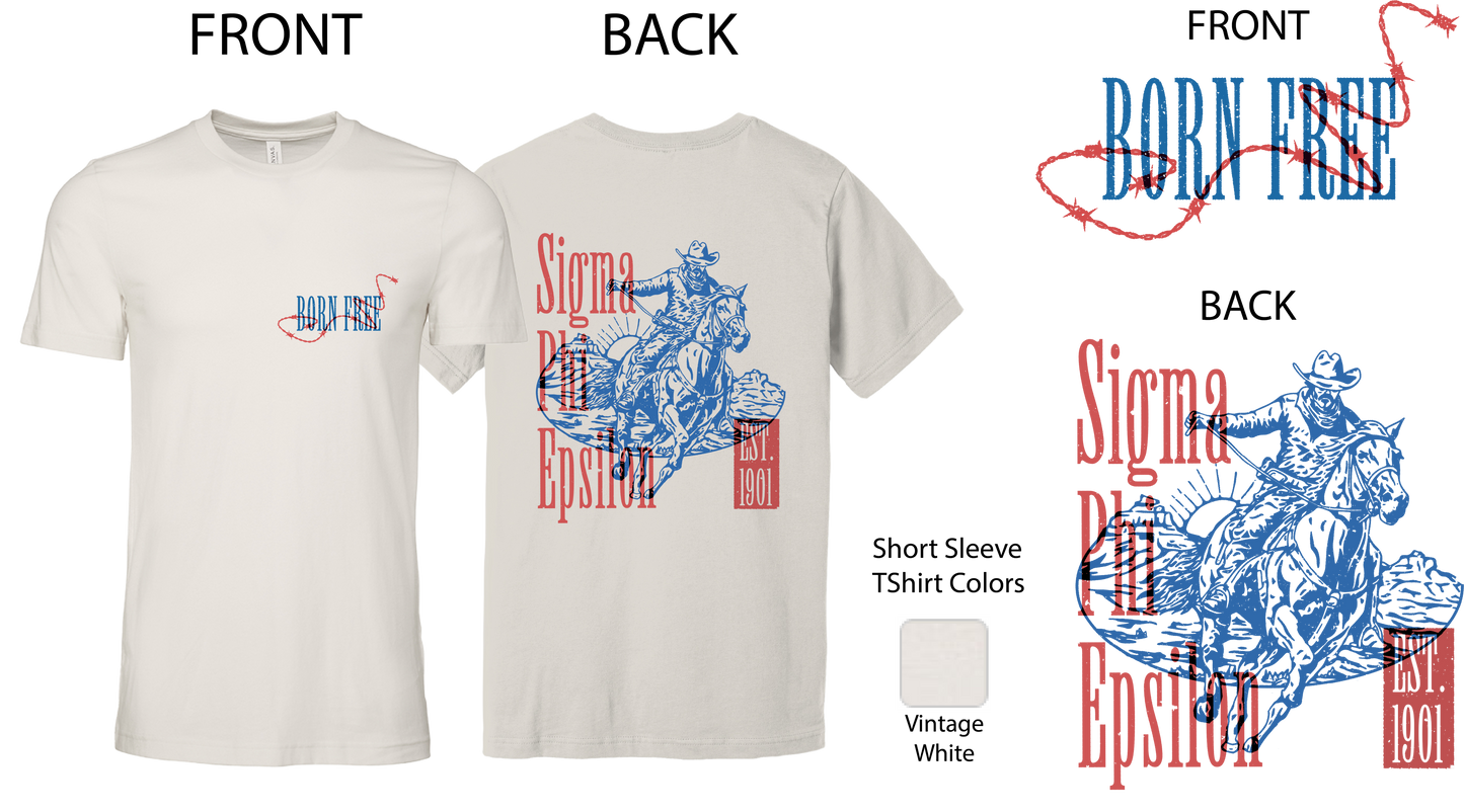 Sigma Phi Epsilon Cowboy Graphic T-Shirt
