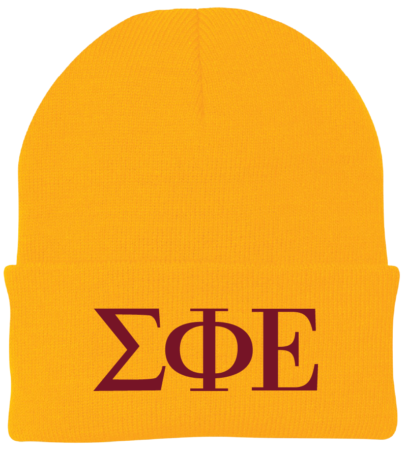 Sigma Phi Epsilon Lettered Beanies