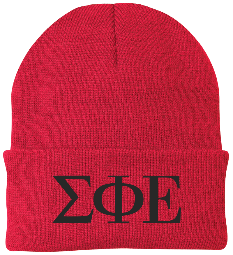 Sigma Phi Epsilon Lettered Beanies