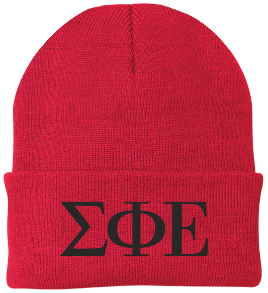 Sigma Phi Epsilon Lettered Beanies