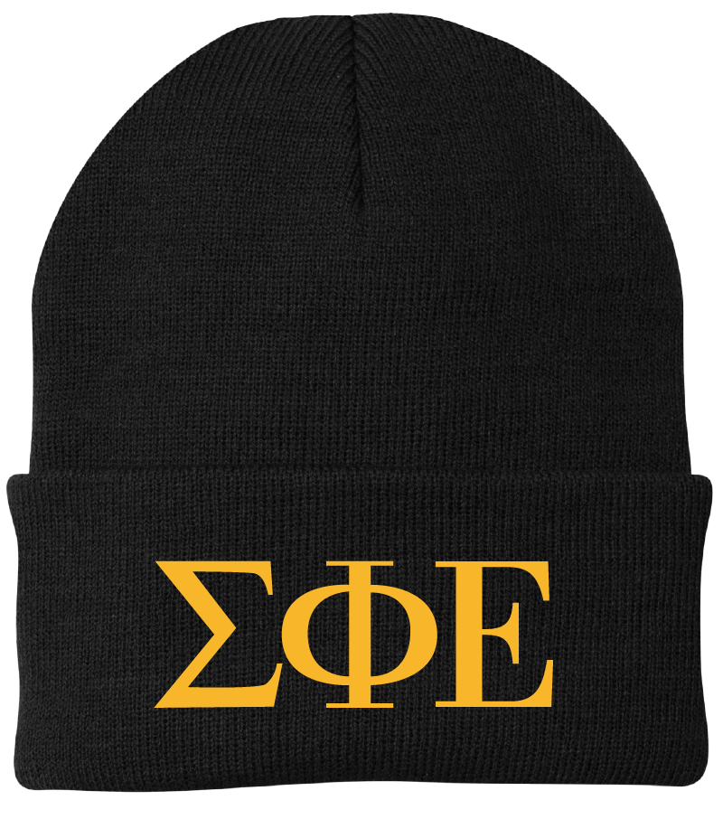 Sigma Phi Epsilon Lettered Beanies