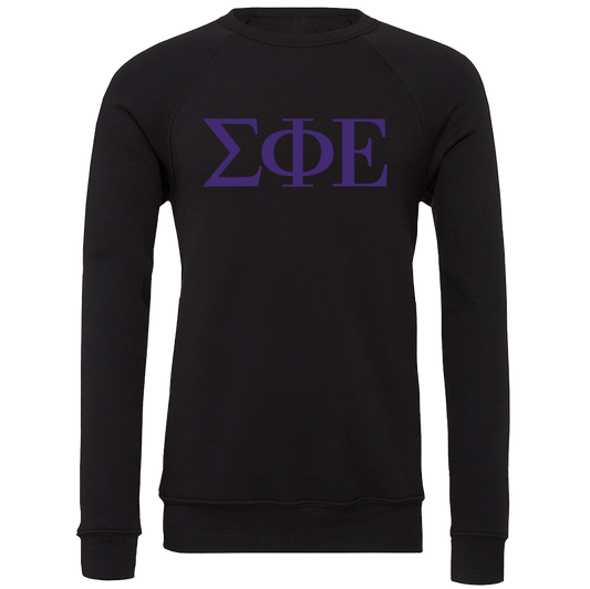 Sigma Phi Epsilon Lettered Crewneck Sweatshirts