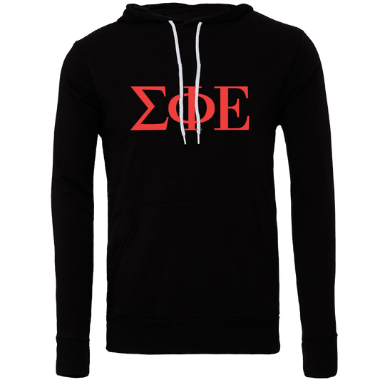 Sigma Phi Epsilon Lettered Hooded Sweatshirts