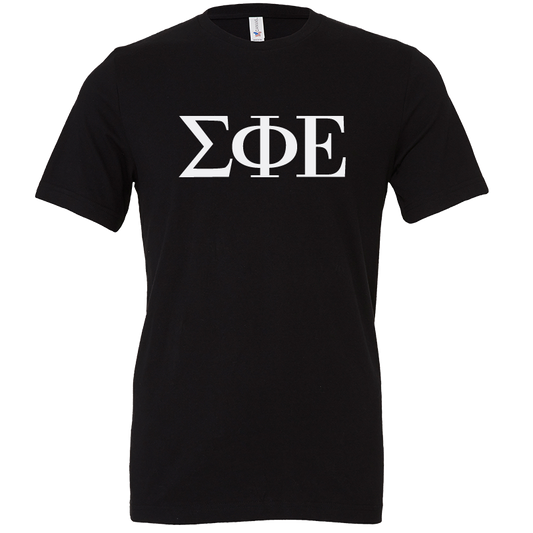 Sigma Phi Epsilon Lettered Short Sleeve T-Shirts