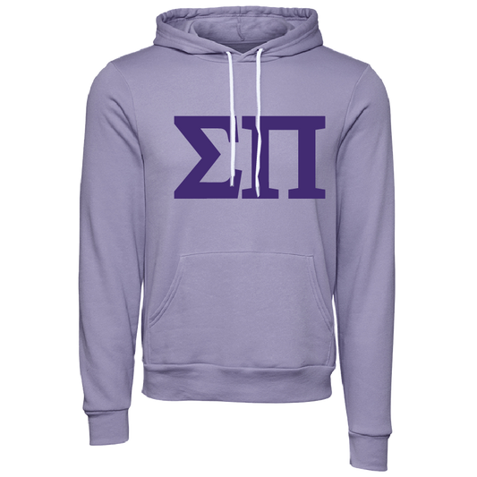 Sigma Pi Embroidered Lettered Hooded Sweatshirts