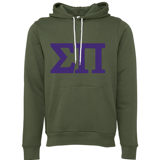 Sigma Pi Lettered Hooded Sweatshirts