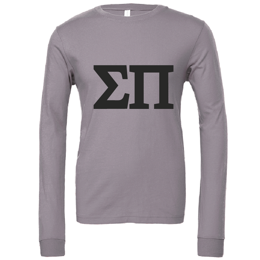 Sigma Pi Lettered Long Sleeve T-Shirts