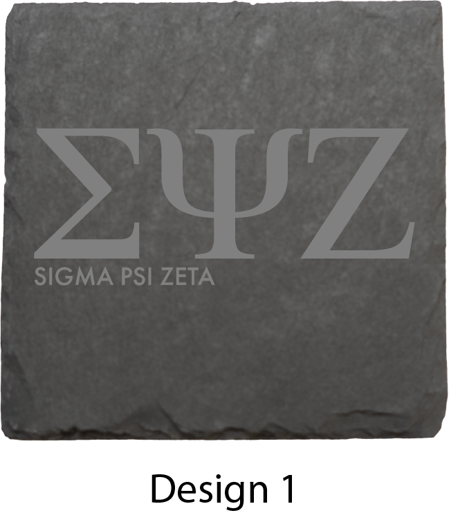 Sigma Psi Zeta Stone Coasters - 4-Pack