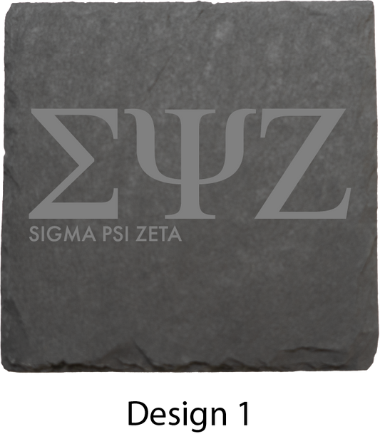 Sigma Psi Zeta Stone Coasters - 4-Pack