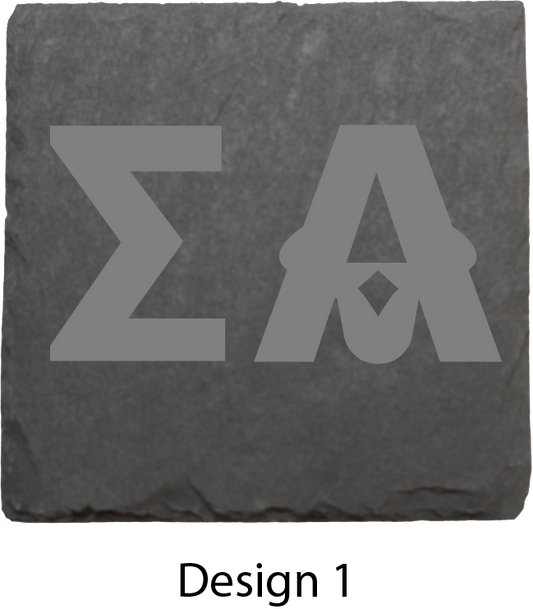 Sigma Alpha Stone Coasters - 4-Pack