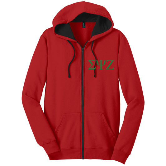 Sigma Psi Zeta Zip-Up Hooded Sweatshirts