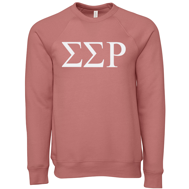Sigma Sigma Rho Lettered Crewneck Sweatshirts