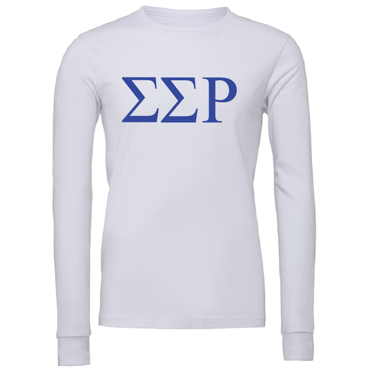 Sigma Sigma Rho Lettered Long Sleeve T-Shirts