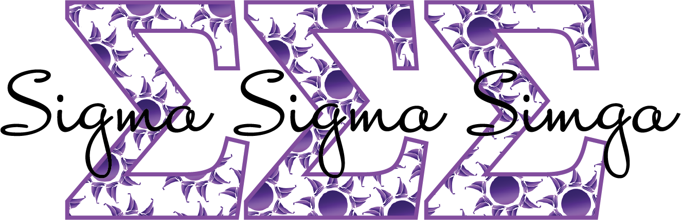 Sigma Sigma Sigma Applique Letters Crewneck Sweatshirt