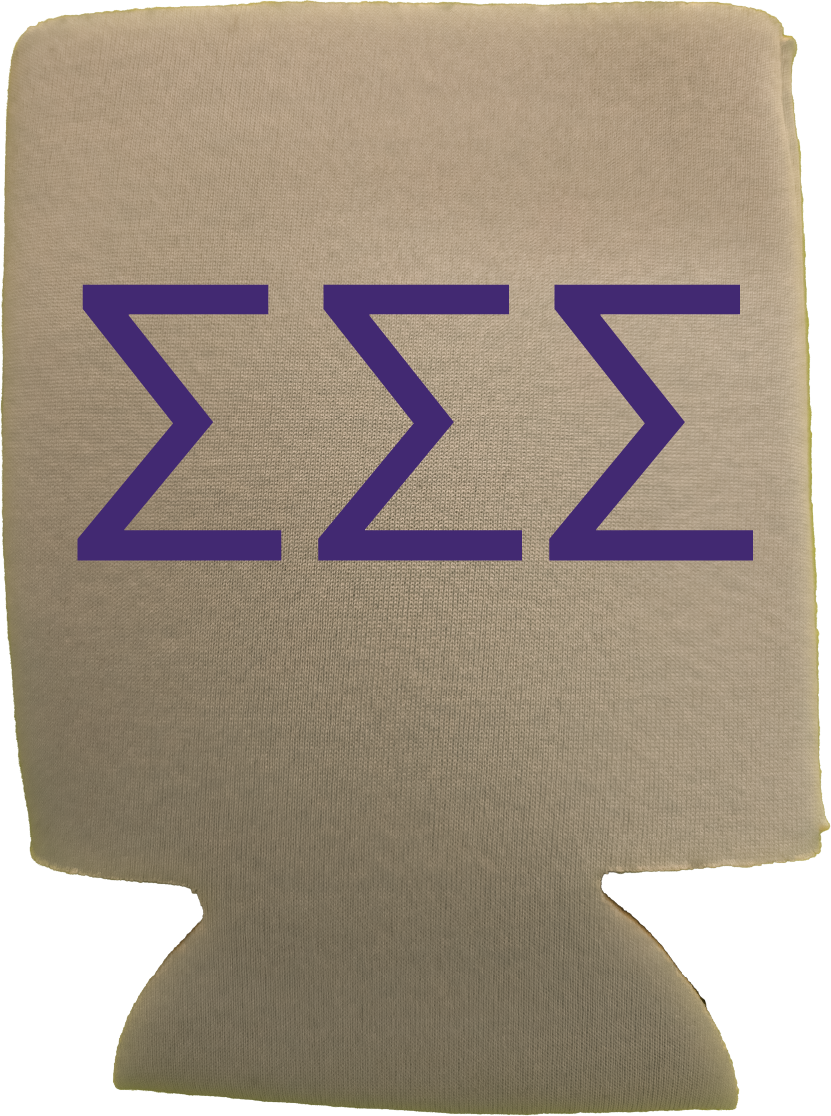 Sigma Sigma Sigma Can Coozies