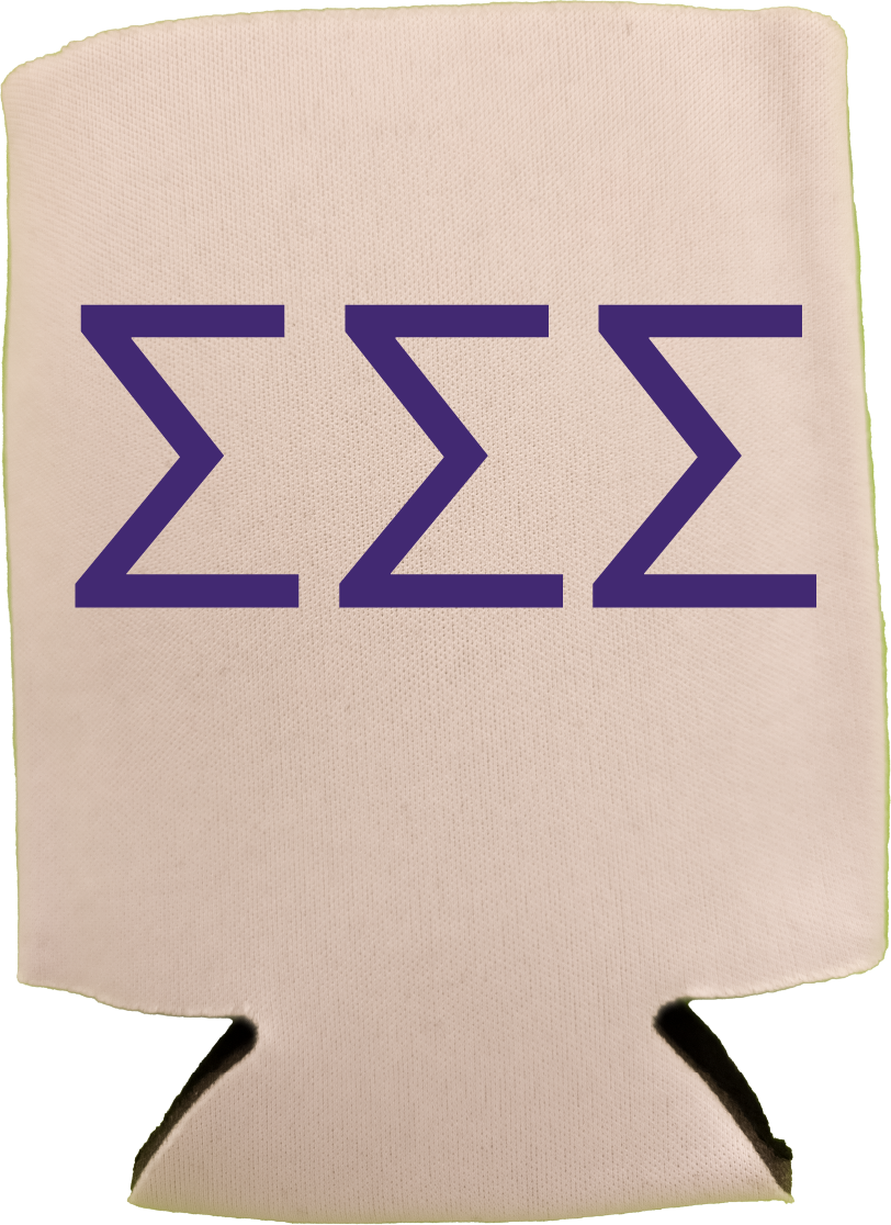 Sigma Sigma Sigma Can Coozies