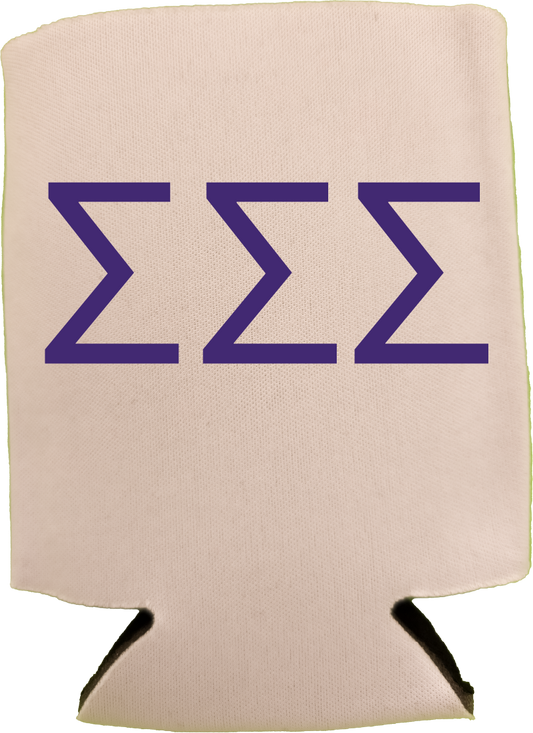 Sigma Sigma Sigma Can Coozies