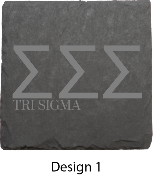 Sigma Sigma Sigma Stone Coasters - 4-Pack