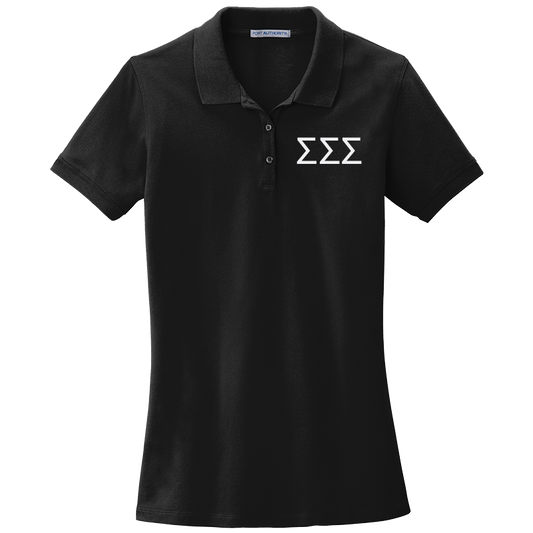 Sigma Sigma Sigma Ladies' Embroidered Polo Shirt