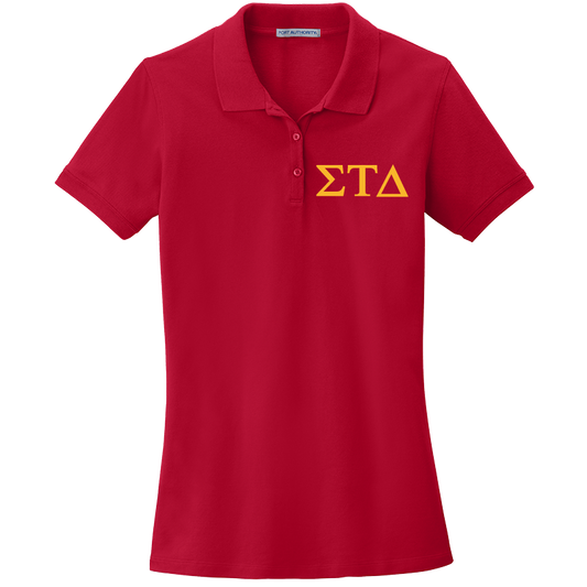 Sigma Tau Delta Ladies' Embroidered Polo Shirt