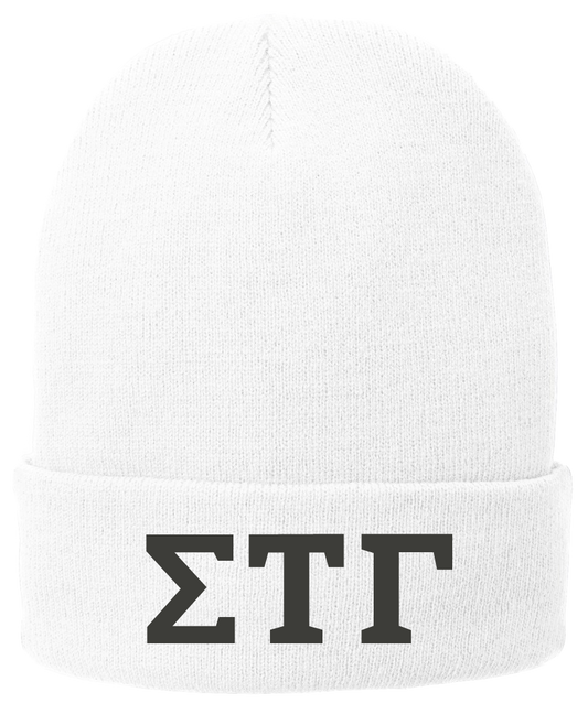 Sigma Tau Gamma Lettered Beanies
