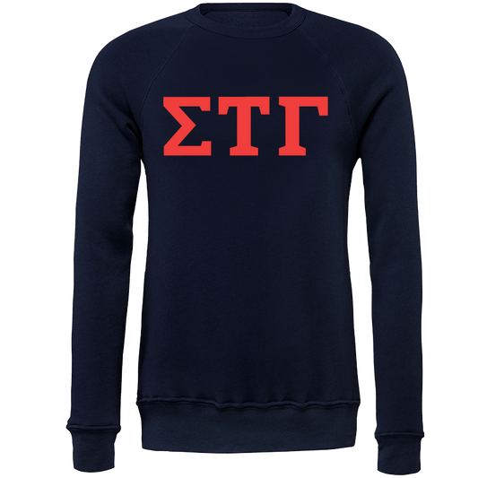 Sigma Tau Gamma Lettered Crewneck Sweatshirts