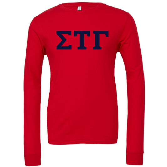 Sigma Tau Gamma Lettered Long Sleeve T-Shirts