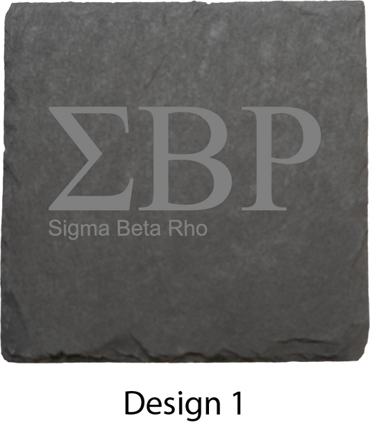 Sigma Beta Rho Stone Coasters - 4-Pack