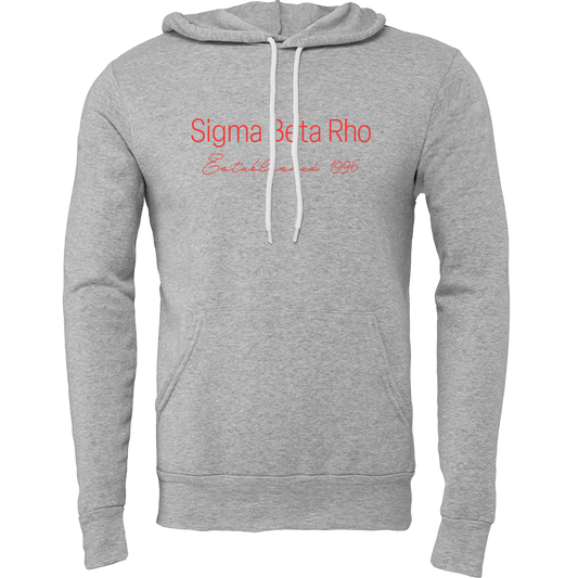 Sigma Beta Rho Embroidered Printed Name Hooded Sweatshirts