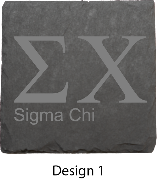 Sigma Chi Stone Coasters - 4-Pack