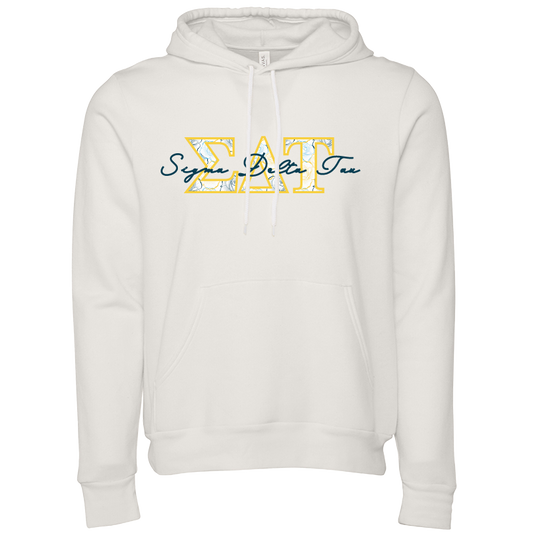 Sigma Delta Tau Applique Letters Hooded Sweatshirt