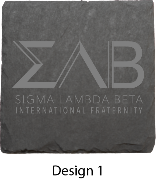 Sigma Lambda Beta Stone Coasters - 4-Pack