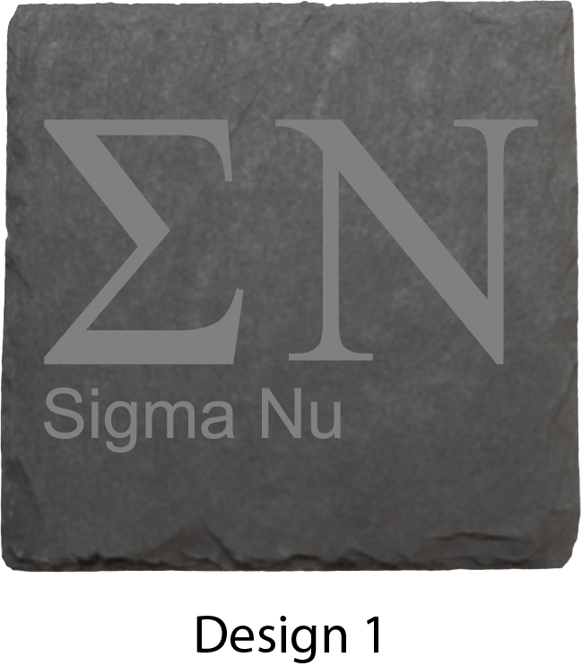 Sigma Nu Stone Coasters - 4-Pack