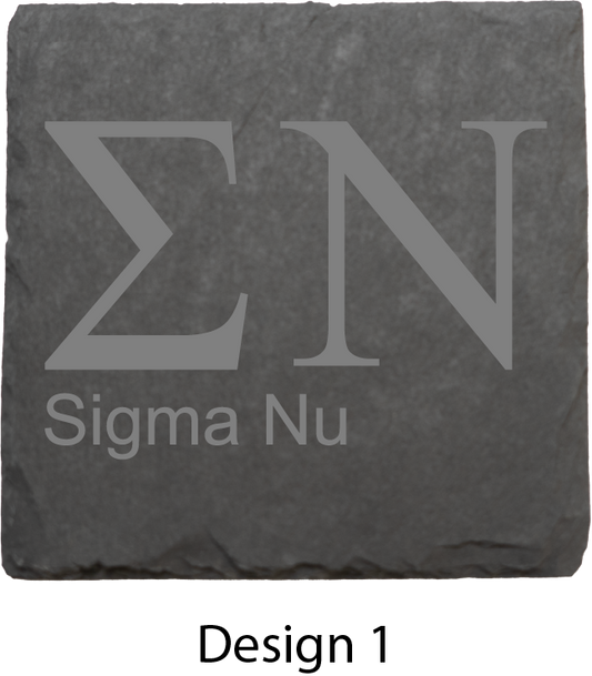 Sigma Nu Stone Coasters - 4-Pack