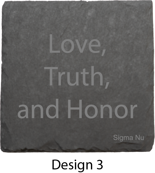Sigma Nu Stone Coasters - 4-Pack