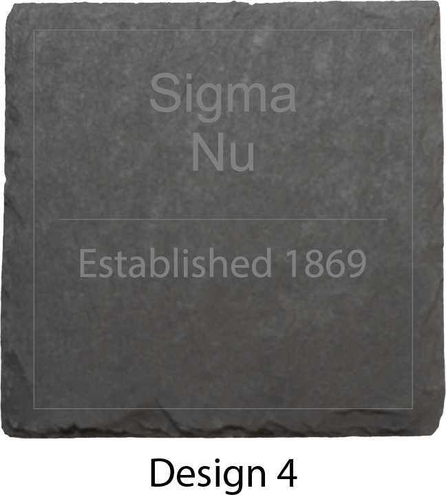 Sigma Nu Stone Coasters - 4-Pack