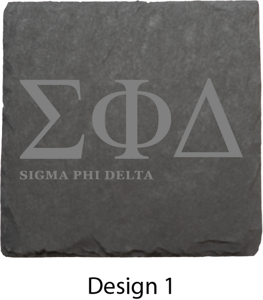 Sigma Phi Delta Stone Coasters - 4-Pack