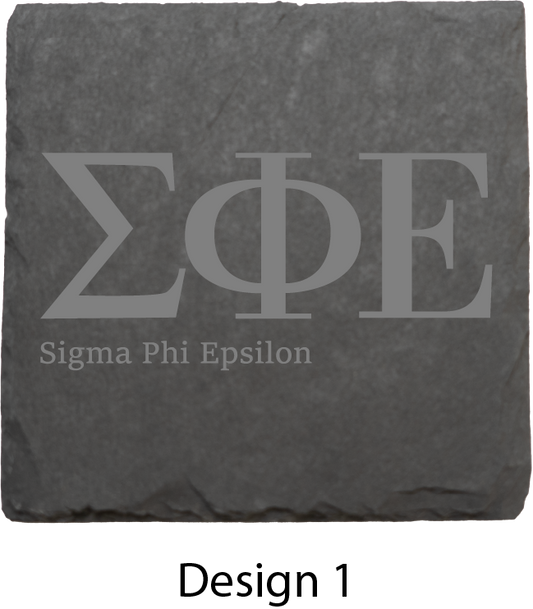 Sigma Phi Epsilon Stone Coasters - 4-Pack