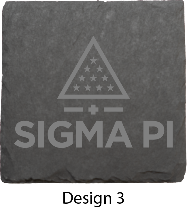 Sigma Pi Stone Coasters - 4-Pack