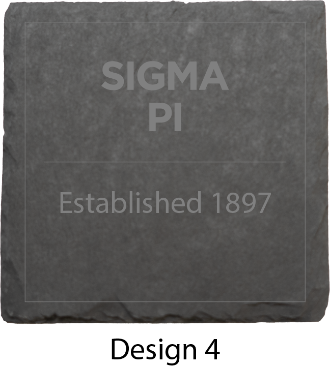 Sigma Pi Stone Coasters - 4-Pack