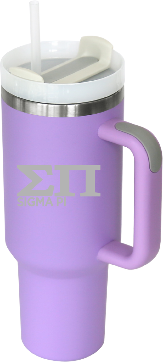 Sigma Pi Lettered 40oz Tumblers