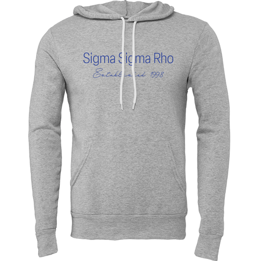 Sigma Sigma Rho Embroidered Printed Name Hooded Sweatshirts