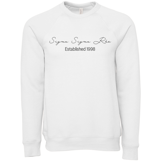 Sigma Sigma Rho Embroidered Scripted Name Crewneck Sweatshirts