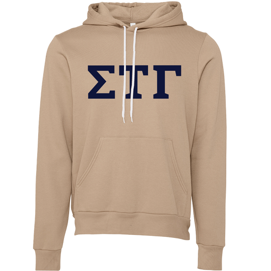 Sigma Tau Gamma Embroidered Lettered Hooded Sweatshirts