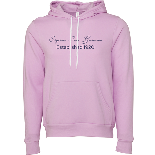 Sigma Tau Gamma Embroidered Scripted Name Hooded Sweatshirts